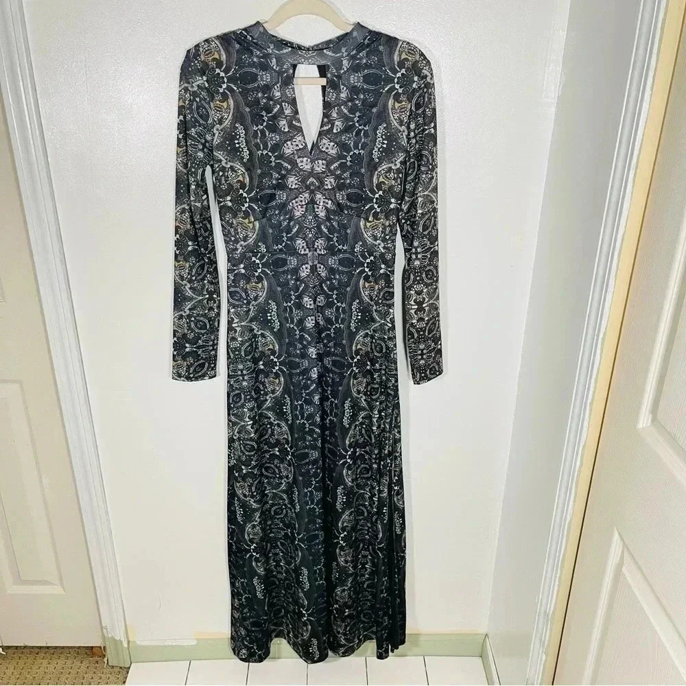 Free People Cabaret Maxi Dress Kaleidoscope Print